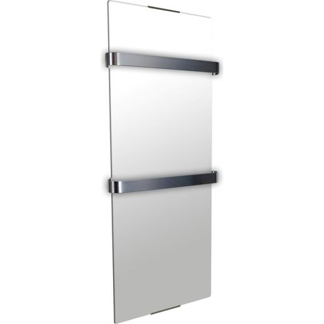 Chemin'Arte – Radiateur sèche serviette miroir 900W – Résistance aluminium – Thermostat réglable – Fixation murale – IP24 pour salle de bain (1/5)