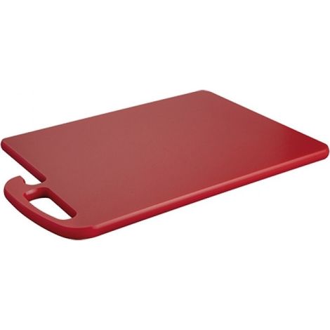 Planche découper rouge coins ronds avec poignée 45x30cm - Caterchef (1/2)