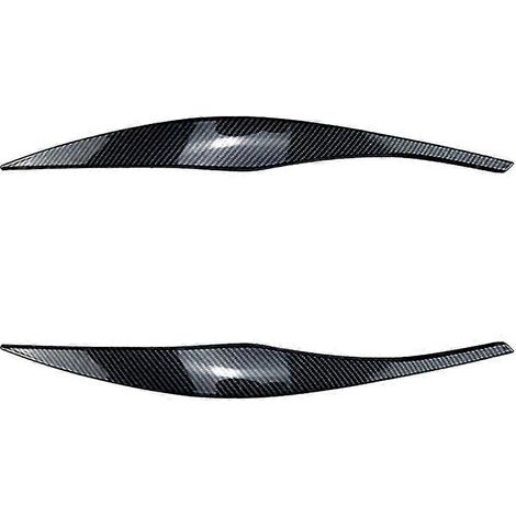 Phares, paupières et sourcils en fibre de carbone pour voiture, autocollants pour phares de voiture BMW Série 3 E90 E91 (1/5)