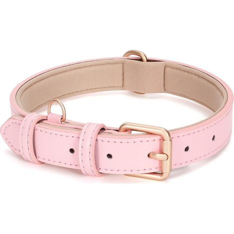 Genuine Leather Dog Collar for Large and Medium Sizes - Classic, Soft, Breathable and Waterproof