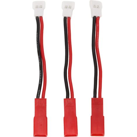 3 Pièces Convertisseur MX2.0 vers JST, Flexible et Sécurisé, 74mm Adaptateur pour Voitures RC 1/24 RGT AXIAL SCX24