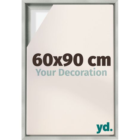 Your Decoration - Cadre flottant  - Argent Mat - Cadre en caisse américaine pour toile sur chassis - MDF - Lyon (1/5)