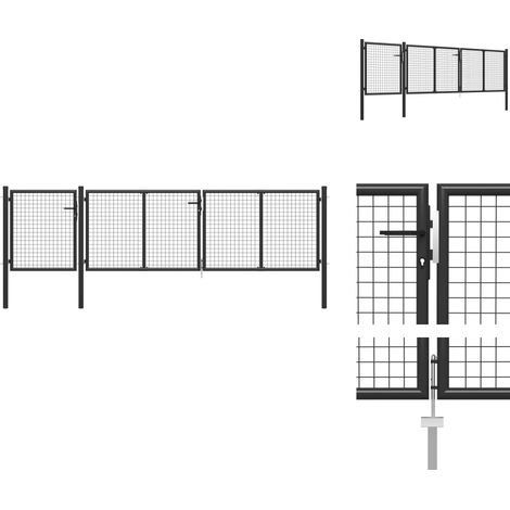 Gartentore - Living Gartentor Stahl 400 x 100 cm Anthrazit (1/5)