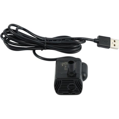 Mini pompe submersible ultra silencieuse à brosse USB 5V 70 cmH2O pour aquarium (1/5)