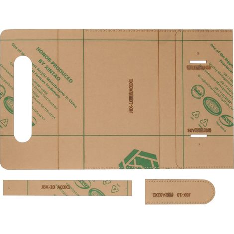 Gabarit cuir acrylique – fabrication sacs/portefeuilles, outil créatif (1/5)