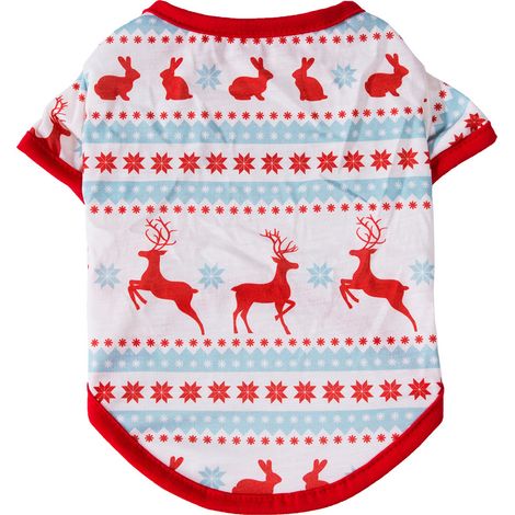 Chemise Pour Chien - Motif De Noël Imprimé - Coton Doux Et Respirant - Pour Petit Chien Et Chat - Taille Unique (1/5)
