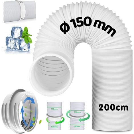 1 Tuyau D'échappement, Diamètre 130 Mm Ou 150 Mm, Longueur 200 Cm, Pour Climatiseur Et Sèche Linge (1/5)