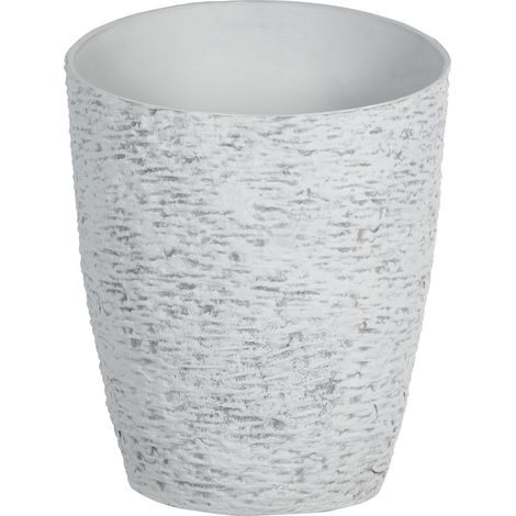 Maceta alta de mezcla de piedra tiesto de jardín interior exterior 44 x 58 cm gris Naxos (1/5)