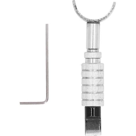 Drehbarer Ledermesser 0–15 mm, verstellbares Werkzeug zum Einkerben und Schnitzen von Leder für die Lederverarbeitung