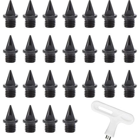 Spikes für Sportler für Leichtathletik, Ersatz-Schuhspikes, Leichtathletik-Spike, Ersatzspikes für Leichtathletik, 25 Stück, mit 1 Nagelschlüssel (1/5)