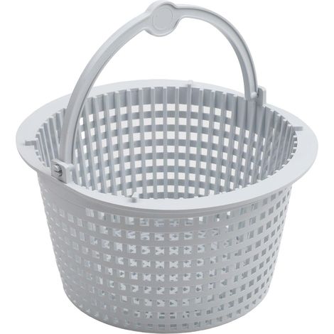 Schwimmbad-Skimmer-Filterkorb mit Griff für Hayward SPX1091C WB736660. Weiß für die Schwimmbadpflege