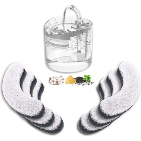 Katzenwasserfilter - Ersatz-Kohlefilterelement (6er-Packung) (1/3)