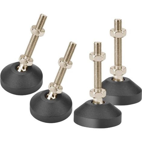Verstellbare Möbelfüße, Edelstahl, robust, 4er-Set, M8x30 mm, rutschfest, verstellbare Schrauben (1/5)