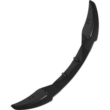 Ensemble de 3 spoilers de pare-chocs avant pour BMW Série 1 E81 E82 E87 E88 LCI Standard Edition (2008-2011), style fibre de carbone (1/5)