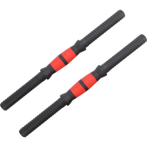 40 cm Hantelstangen, Gewichtheber-Hantelgriffe mit 4 Muttern, Fitnessgerät (1/5)
