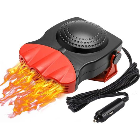 DOLASO Autoheizung, 12 V Auto-Defroster, 150 W Windschutzscheiben-Defroster, Zigarettenanzünder mit 2-in-1-Heiz- und Kühlfunktionsventilator (1/5)