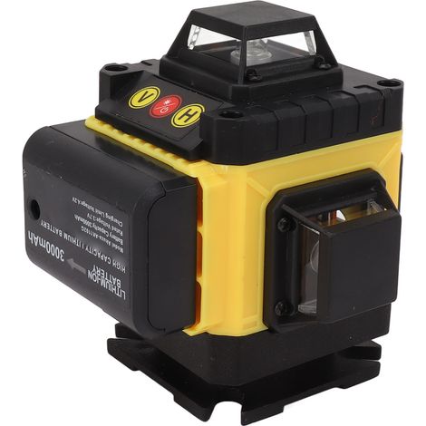 Outil de nivellement laser à 16 lignes croisées à 360° avec faisceau vert 4D pour carrelage au sol. Laser horizontal et vertical à 360°. Indice de protection IP54. Prise UE 110-240 V. (1/5)