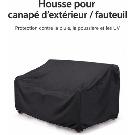 Housse de Protection pour Mobilier de Jardin Tissu Oxford 210D Noir 153x87x77/61cm 153-87 77 61cm 25 × 22 × 4 cm 420 g – Livraison gratuite (1/5)