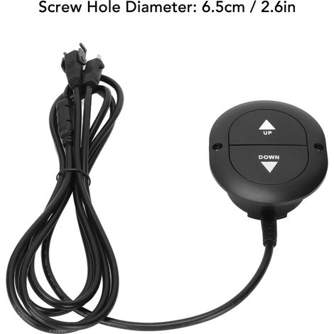 Ortviai Commande électrique pour fauteuil releveur et massage – interrupteur 2 boutons, 12-32 V, câble 4 brins 22 AWG (1/4)