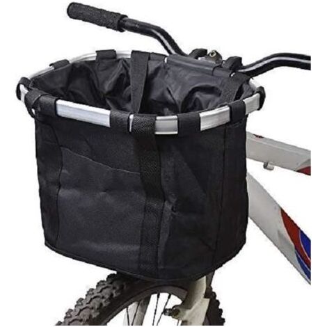 Abnehmbarer Fahrradkorb vorne, faltbarer Haustierträger für kleine Hunde, am Lenker montierbarer Fahrradkorb (1/5)