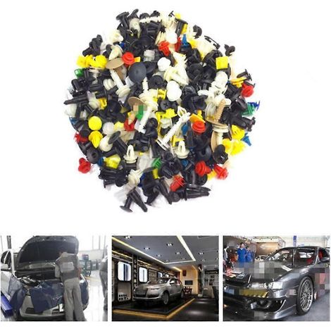 Lot de 100 boulons en plastique assortis pour BMW E46 E39 E90 E36 E60 E34 E30 F30 F10 E53 X1 X3 X5 X6 Z3 Z4 E38 E83 E52 E91 E92 E93 (1/5)