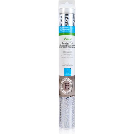 Vinyle permanent bulles rose - Gris clair, 30.5 cm x 1.2 m (12" x 48"), Rouleau de vinyle adhésif, Compatible avec toutes les machines de découpe, Gris Clair, 1.2 m (4 ft) (1/5)