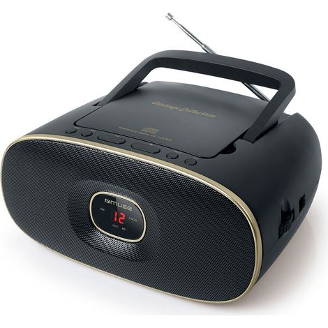Sans K7 - Tuner Fm/po - Entrée Auxiliaire - Noir + Liseret Or - Muse (1/4)