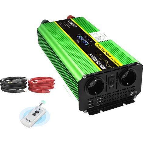 Onduleur, Onde Sinusoïdale Pure, Haute Capacité de Puissance, 24V-220V-6000W (1/2)