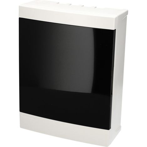 Tableau électrique en saillie 16 modules (2x8) blanc porte fumée EDO777846 EDO Technic