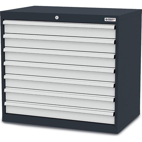 WS24 Schubladenschrank Schubladen: 7 x 100 B x T x H 900 x 575 x 820 mm - WS24-100319