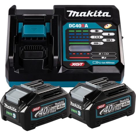 Makita Power Source Kit XGT Li 40V 4,0Ah 2x Akku Ladegerät 191L77-9 (1/5)