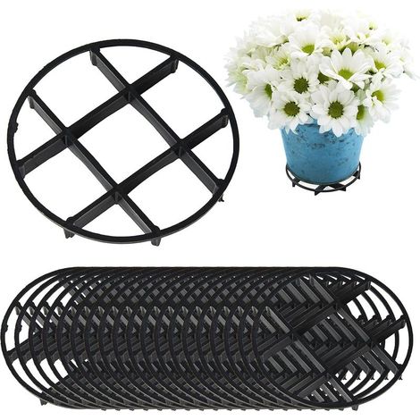 (12 cm) 20 Pack Élévateur de Pot de Niveau de Plante Support de Drainage de Soucoupe de Plante Pot de Fleur Rond Pieds Risers Égouttoir Support (1/5)