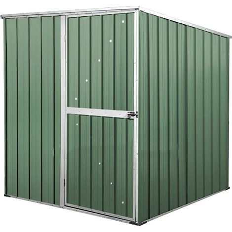 Casetta Box da Giardino in Lamiera di Acciaio Porta Utensili 175x185x192 cm Enaudi Verde (1/3)