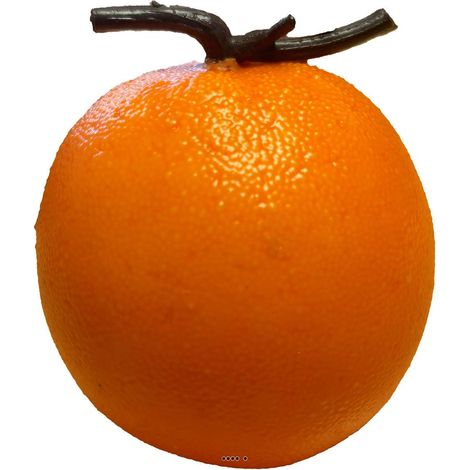 Orange artificielle L 8cm, 125g et D 8 cm superbe de réalisme (1/3)