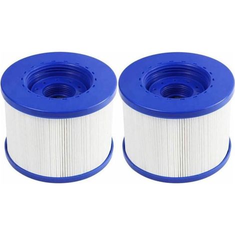 Cartouches de filtre spa pour spa gonflable sans vis 60mm, lot de 2 filtres 105/82mm (1/5)