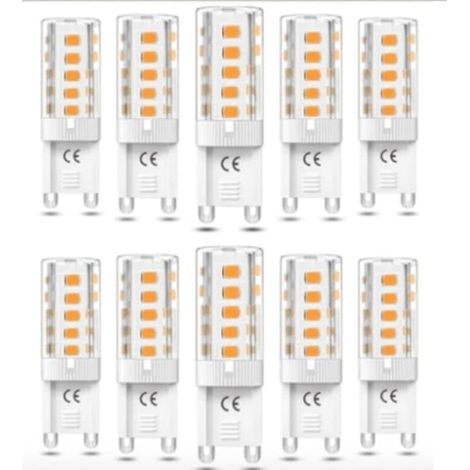 Confezione da 10 lampadine LED G9 da 5W, luce bianca calda [ZHE]-AquaForge (1/5)