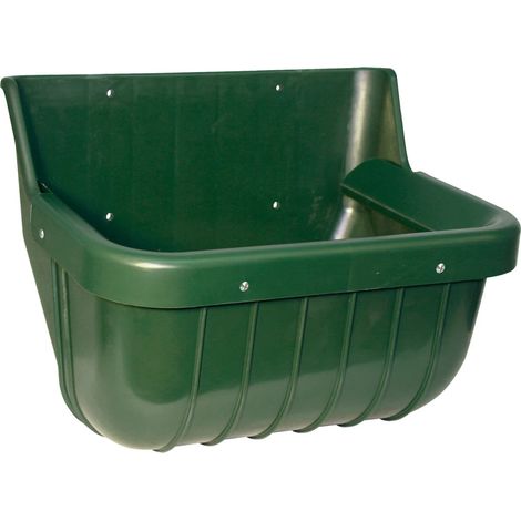 Mangiatoia in plastica 15 l VERDE cavallo BOX (1/3)