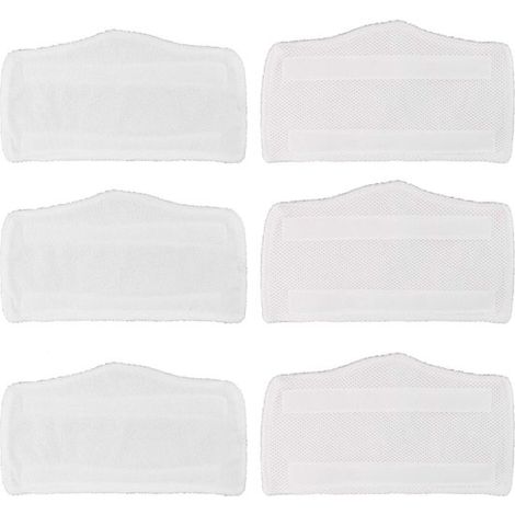 Confezione da 6 panni di ricambio lavabili in microfibra adatti per Shark Steam & Spray Mop S3101 S3202 S3250 S3251 SK,Confezione da 6,microfibra