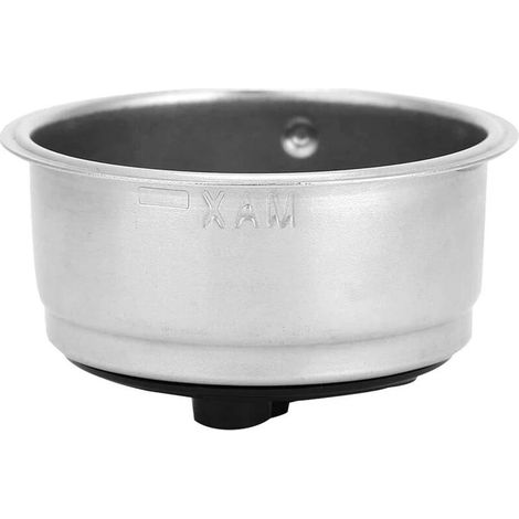 Porte-filtre à espresso sans fond, 2 tasses, 51 mm, acier inoxydable, avec panier-filtre pour une extraction visuelle et une utilisation par les baristas.-AquaForge (1/5)