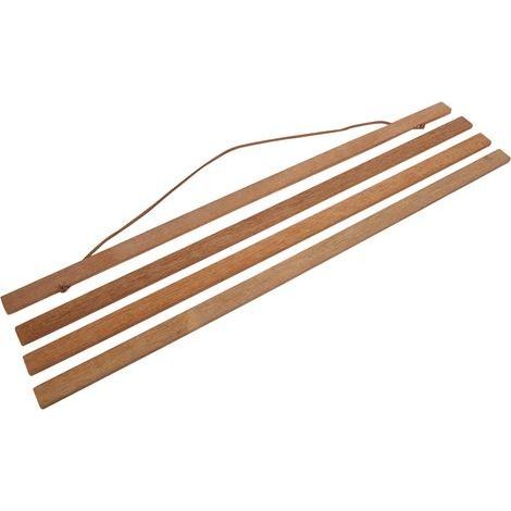 Moderner magnetischer Bilderrahmen mit Aufhängevorrichtung aus Teakholz, 50 cm, für Poster und Kunstwerke (1/3)