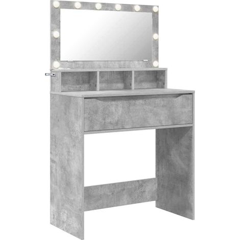 Maison Exclusive - Tavoli da Trucco per Camera da Letto Grigio cemento