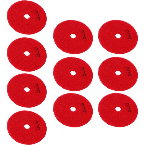 10 Disques Abrasifs 3in Coussinets Polissage Diamant pour Marbre Béton Pierre Grain 500 (1/5)