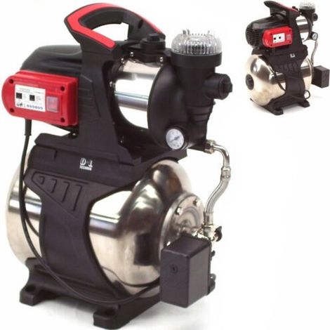 Edelstahl Hauswasserwerk 3800L mit Vorfilter Gartenpumpe Wasserpumpe 44333 Pumpe (1/5)