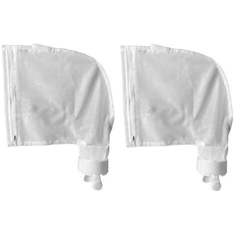 Sac pour Nettoyeur de Piscine pour Polaris 280, 480, Sacs à glissière en Nylon Blanc Tout Usage(2pk) (1/4)