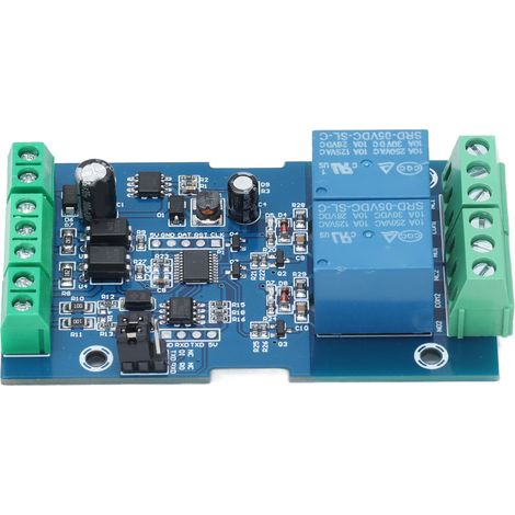 Module Relais DC 7-24V avec Entrée/Sortie RS485/TTL et Protection Anti-Inversion (1/5)