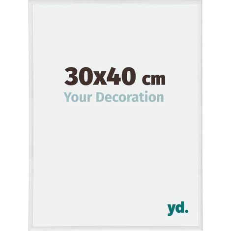 yd. - Cadre photo 30x40 - Blanc Brillant - Plastique - Annecy (1/5)