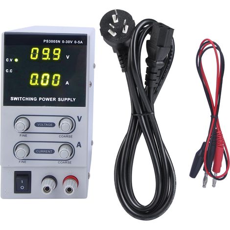 Alimentation DC numérique réglable PS3005N 30V 5A avec prise AU 220V pour téléphone, source de tension variable de commutation (1/5)