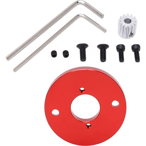 Support de moteur portable en alliage d'aluminium pour voiture télécommandée MN86K 1/12 (rouge) (1/5)