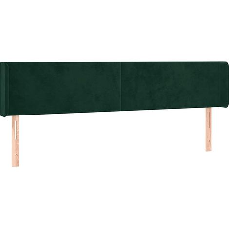 Maison Exclusive - Cabecero de terciopelo verde oscuro 203x16x78/ (1/5)