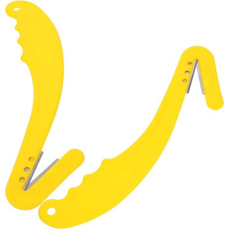 Outil de Retrait d'Étiquettes Auriculaires pour Bétail Lot de 2 Pièces Jaune Plastique Robuste Compatible Chèvres Ovins et Porcins Outil Agricole pour Animaux de Ferme (1/5)